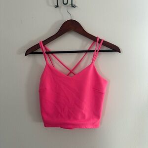 Express Neon Pink Strappy Top